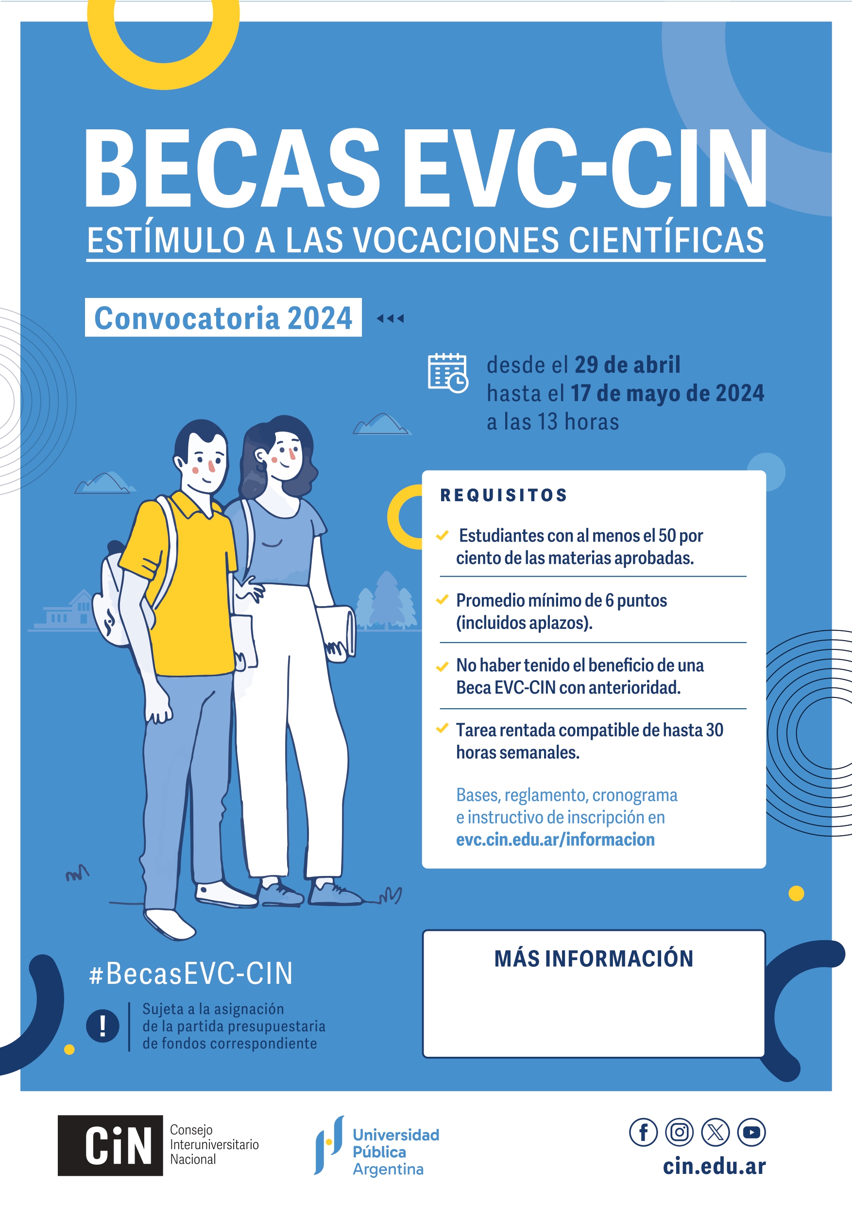 Afiches Beca EVC CIN